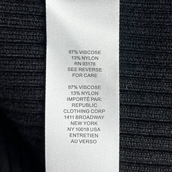 House of Harlow 1960 Ribbed Twist Back Midi Dress in Black - sz XL - Picture 10 of 10